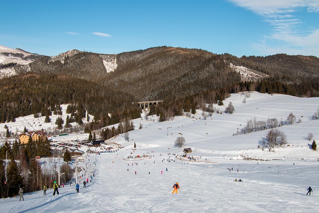 skiing