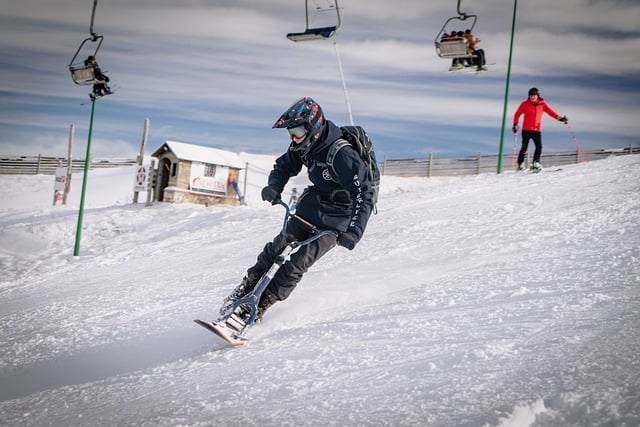 skiing