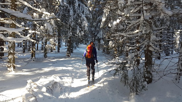 skiing