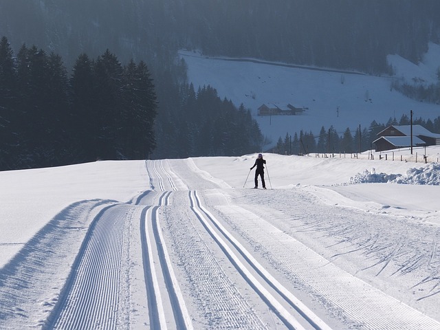 skiing