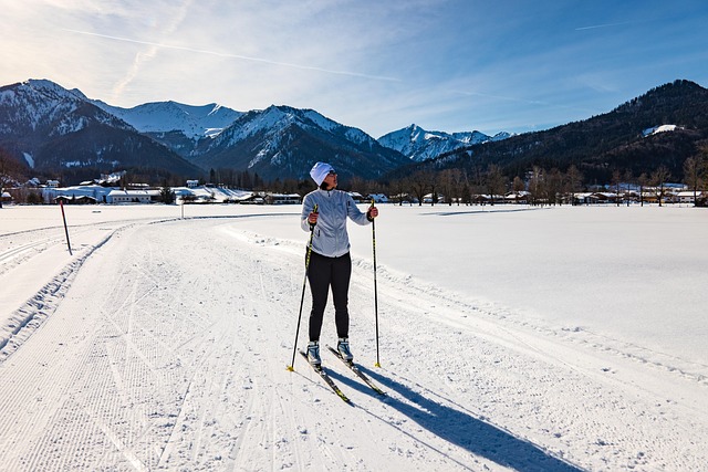 skiing